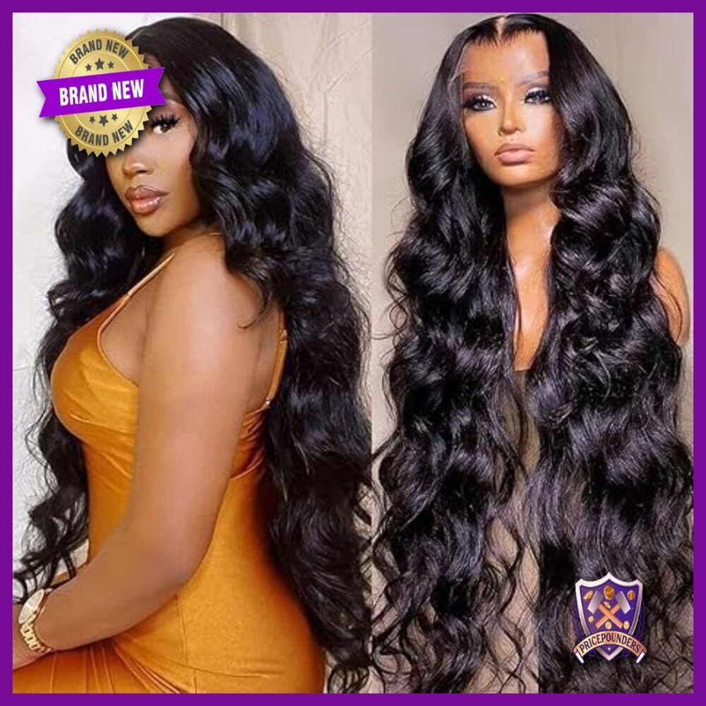 13x6 Body Wave Lace Front Wig Human Hair Glueless 18 Inch Pre Plucked